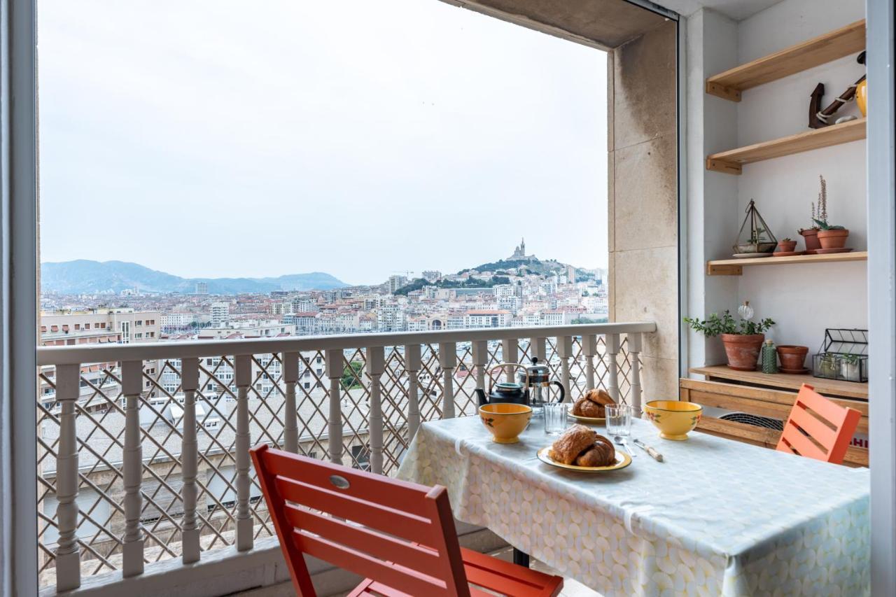 Blue Bay - Superbe Vue Sur Le Vieux Port Apartment Marseille Luaran gambar