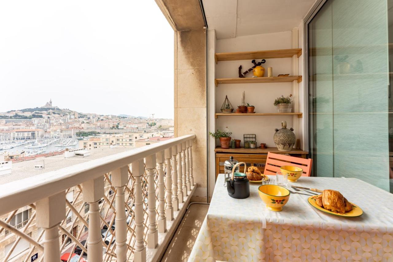 Blue Bay - Superbe Vue Sur Le Vieux Port Apartment Marseille Luaran gambar